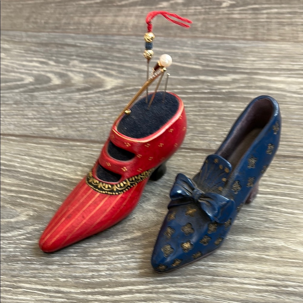Pin Cushion Shoe and Trinket Holder Shoe